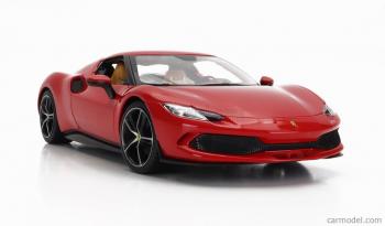 Bburago : Nouveaut Juillet 2023 : Sortie de la Ferrari 296 GTB en Rosso Corsa au 1/18
